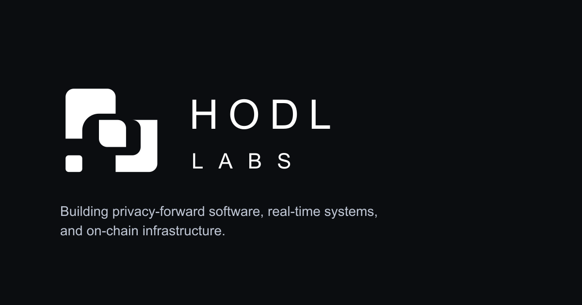 HODL Labs logo on a dark background
